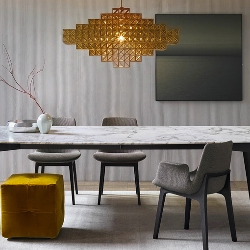 Sedia in tessuto Ventura di Poliform