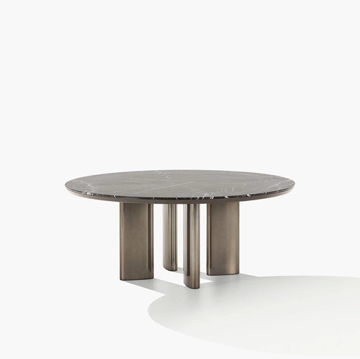 Tavolo rotondo Adrien in marmo di Poliform