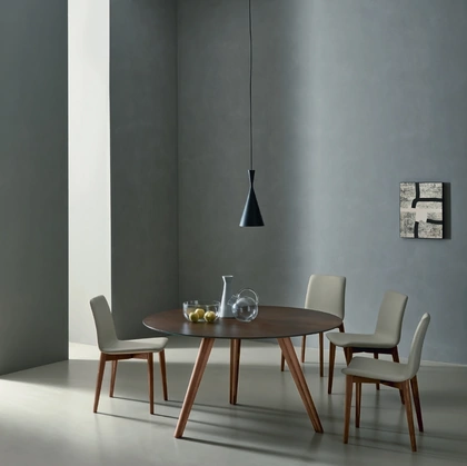 Tavolo Bistrot in ceramica Ossido Bruno di Sangiacomo