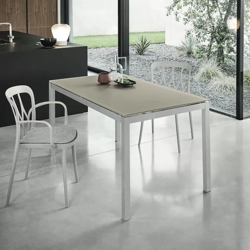 Tavolo allungabile Mago in cristallo di Bontempi