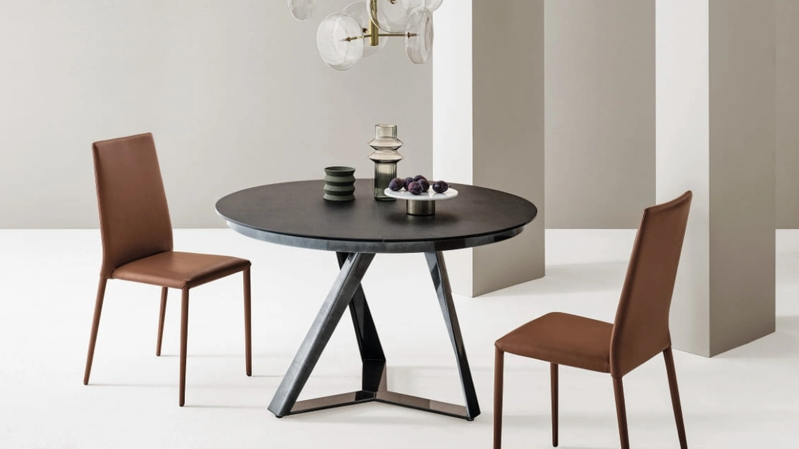 Tavolo allungabile Millennium Rotondo di Bontempi