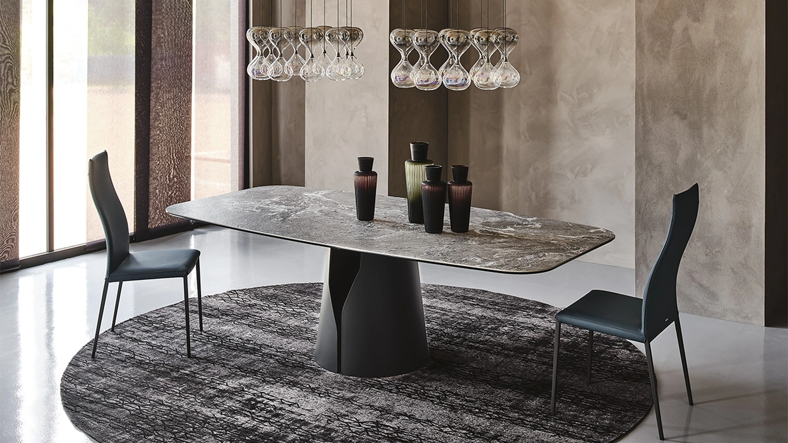 Tavolo con piano in ceramica Giano Keramik di Cattelan Italia