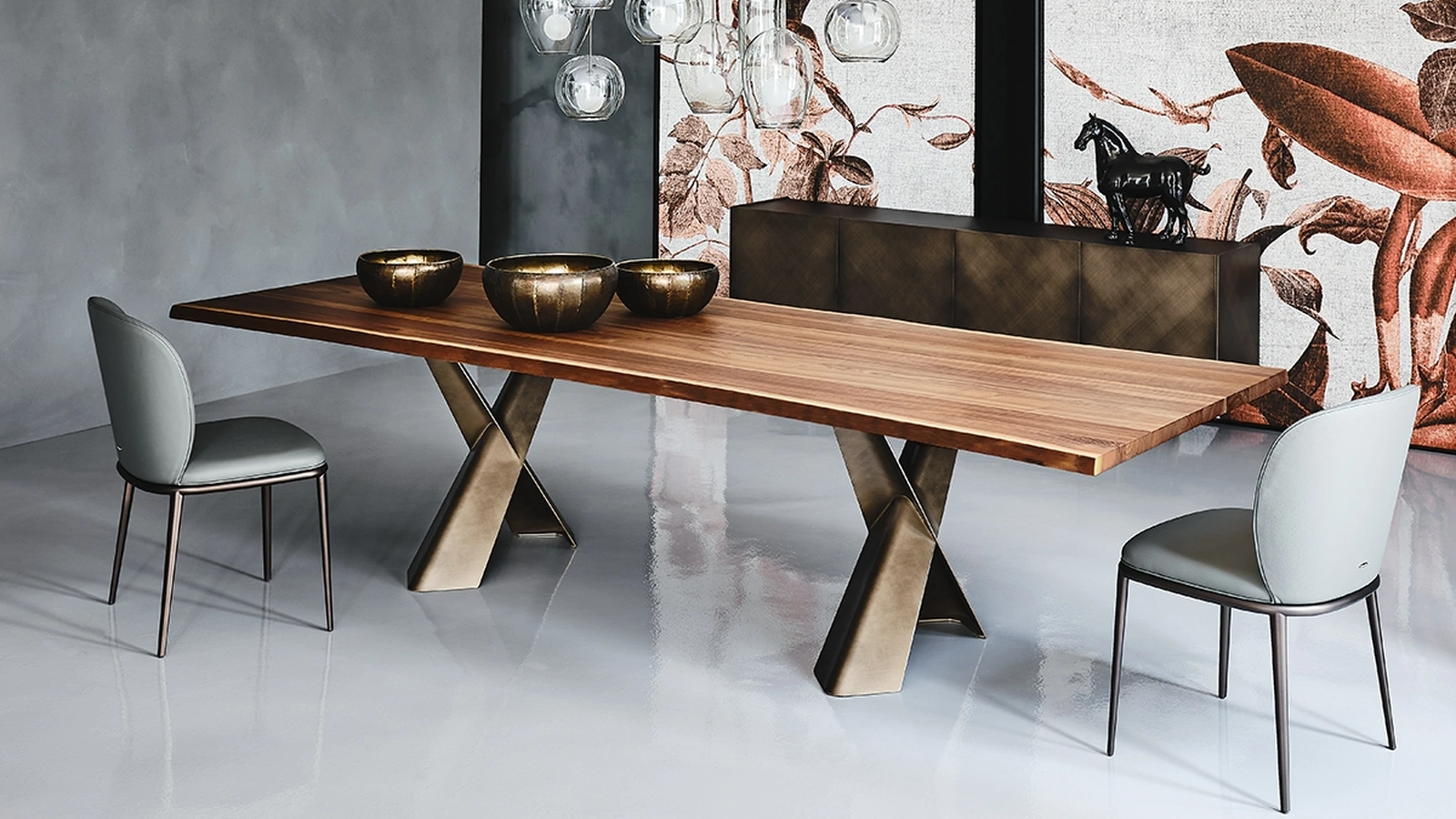 Tavolo con piano in legno Mad Max Wood di Cattelan Italia