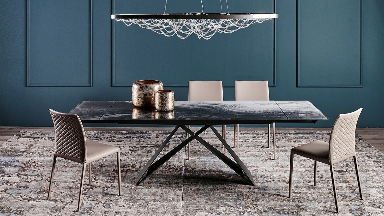 Tavolo Premier Crystalart Drive di Cattelan Italia