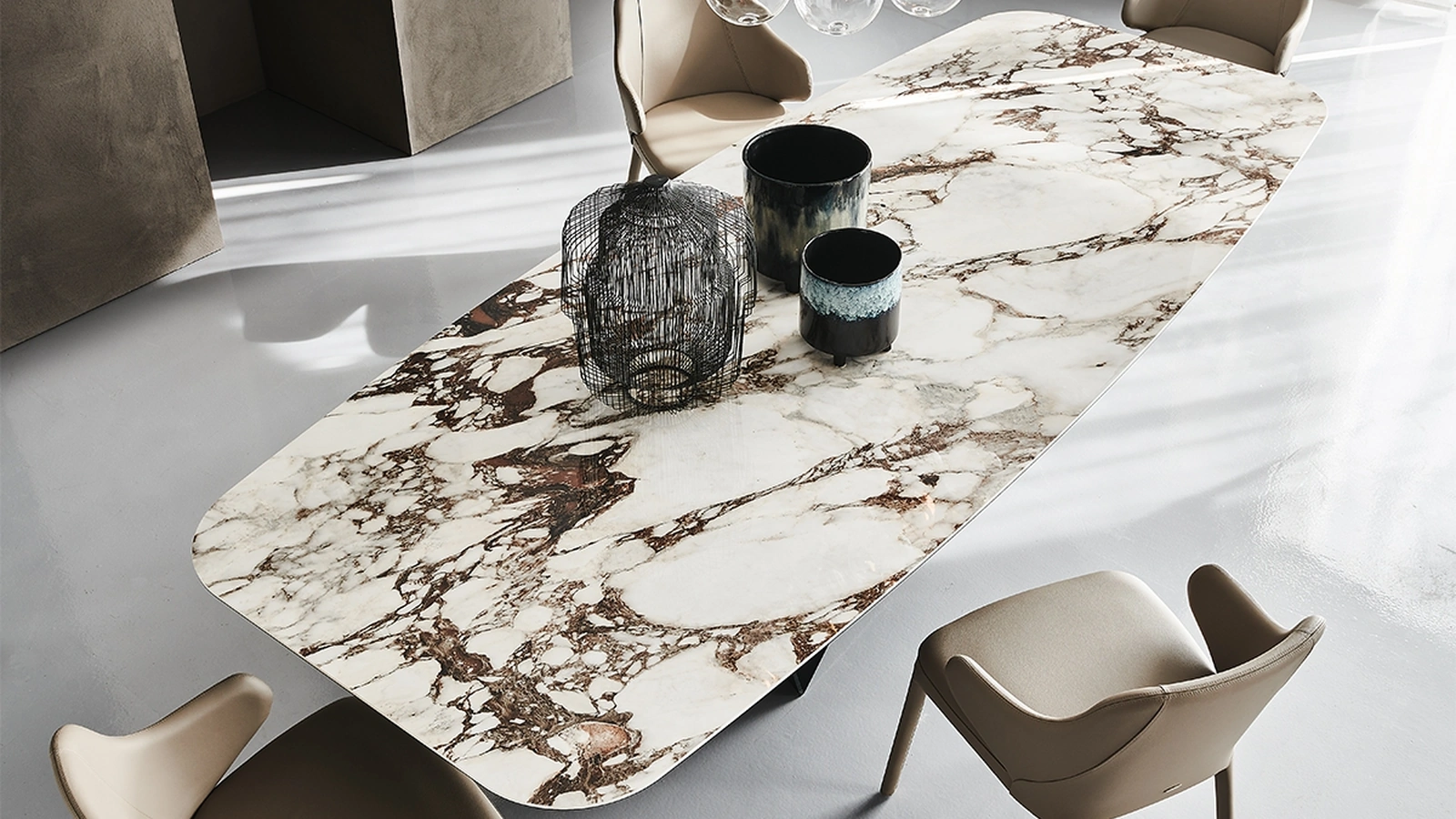 Tavolo in ceramica Skorpio Keramik di Cattelan Italia