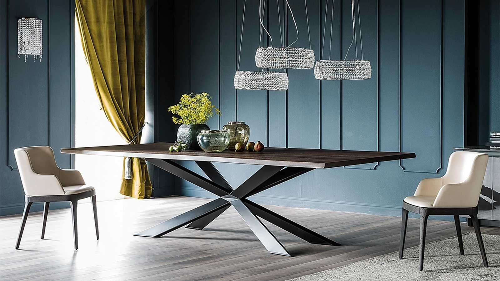 Tavolo Spyder Wood di Cattelan Italia