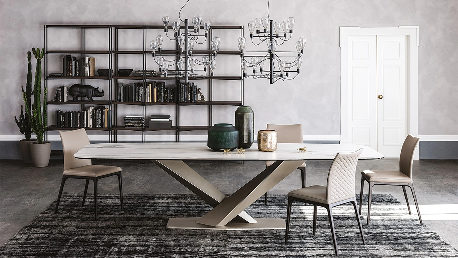 Tavolo Stratos Keramik di Cattelan Italia