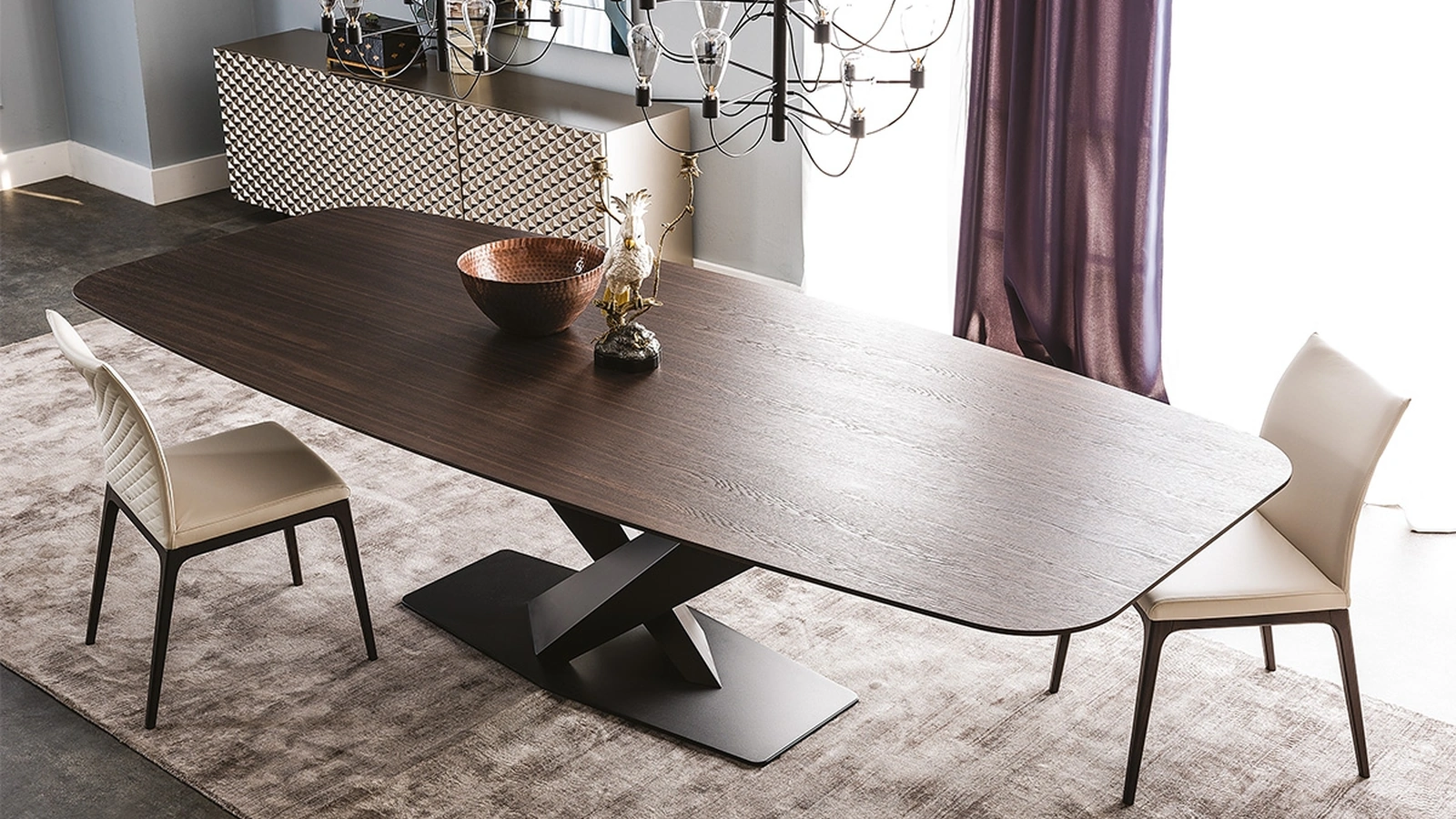 Tavolo con piano in legno Stratos Wood di Cattelan Italia