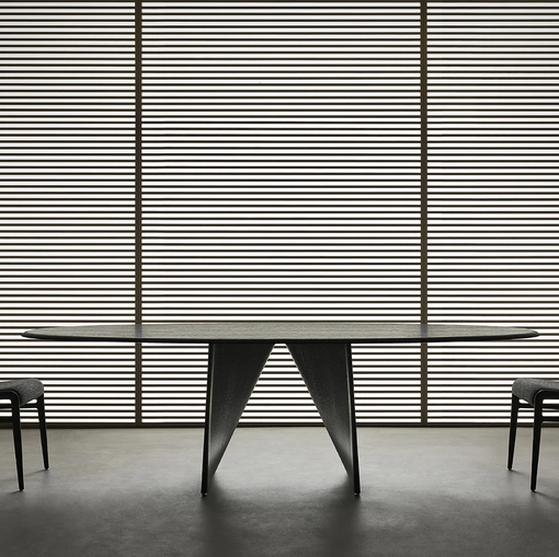 Tavolo Lambda Rovere Nero di Rimadesio