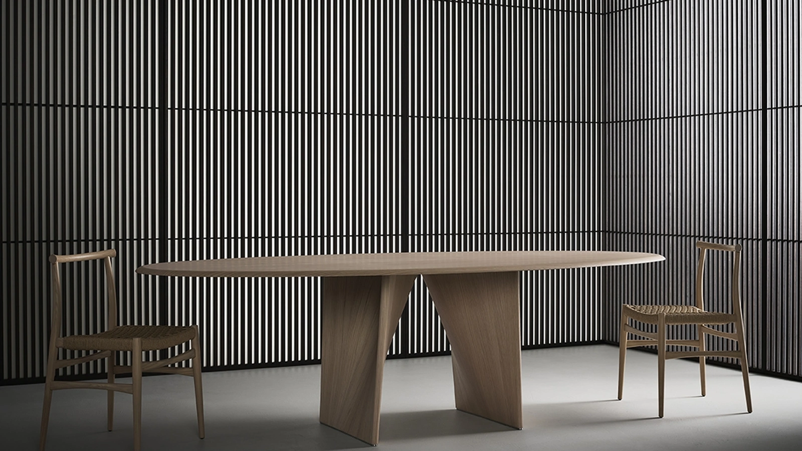 Tavolo Lambda in Rovere di Rimadesio