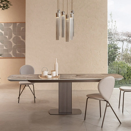 Tavolo allungabile di design Onda di Riflessi