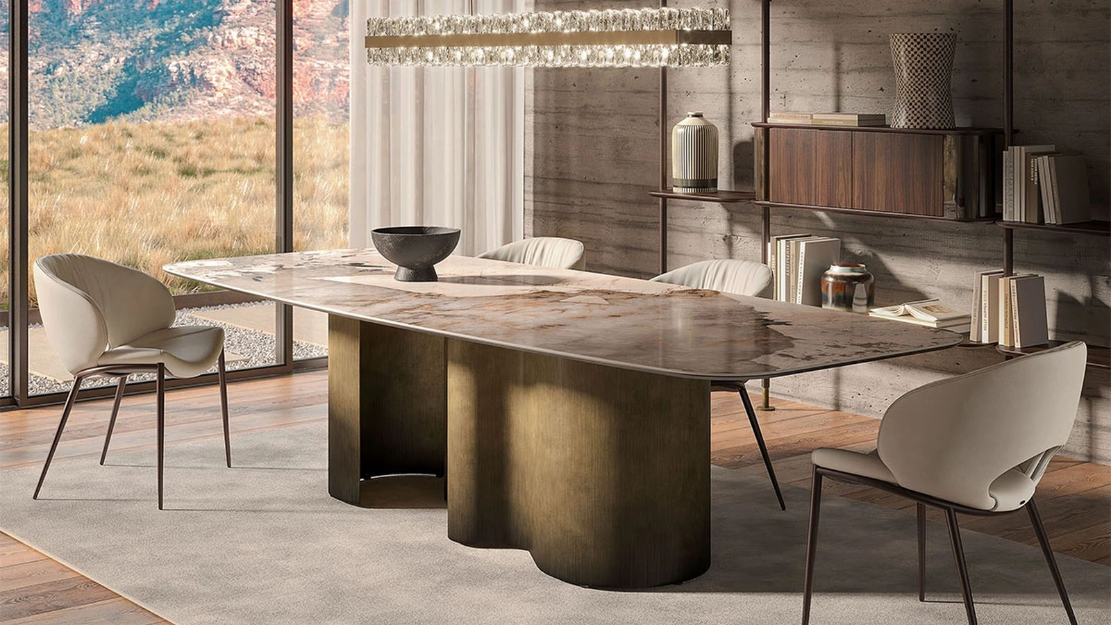 Tavolo Papel Keramik di Cattelan Italia