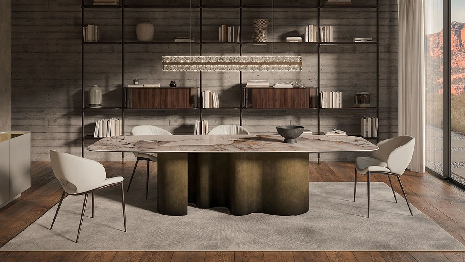 Tavolo Papel Keramik di Cattelan Italia