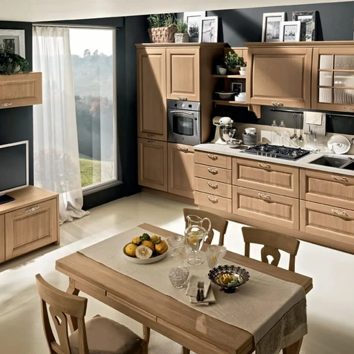 Cucina Classica Bolgheri 07 in Rovere Natura di Stosa