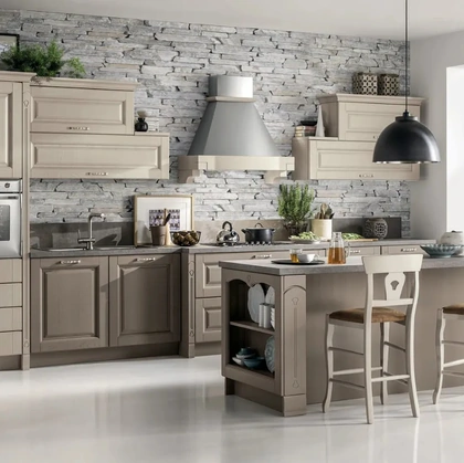 Cucina Classica in Rovere con isola Bolgheri 01 di Stosa