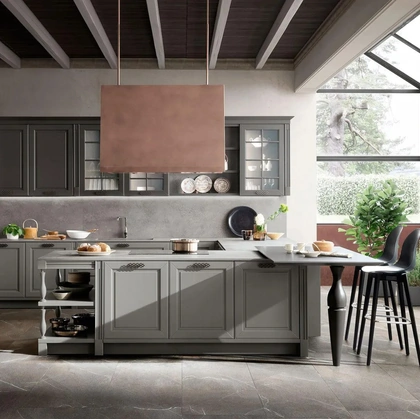 Cucina Classica con penisola Dolcevita 07 di Stosa