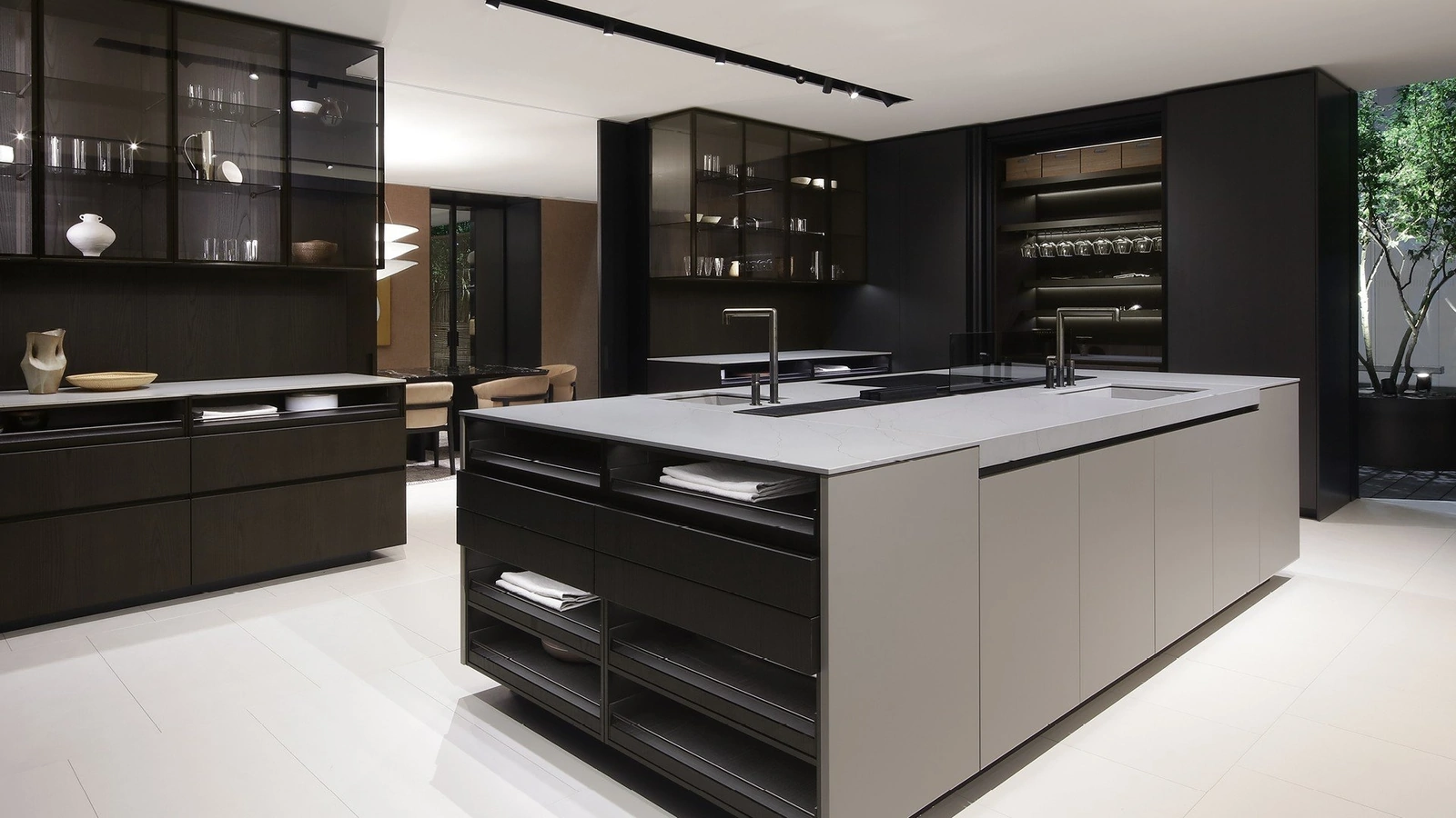 Cucina Design con isola Alea Pro 05 di Poliform