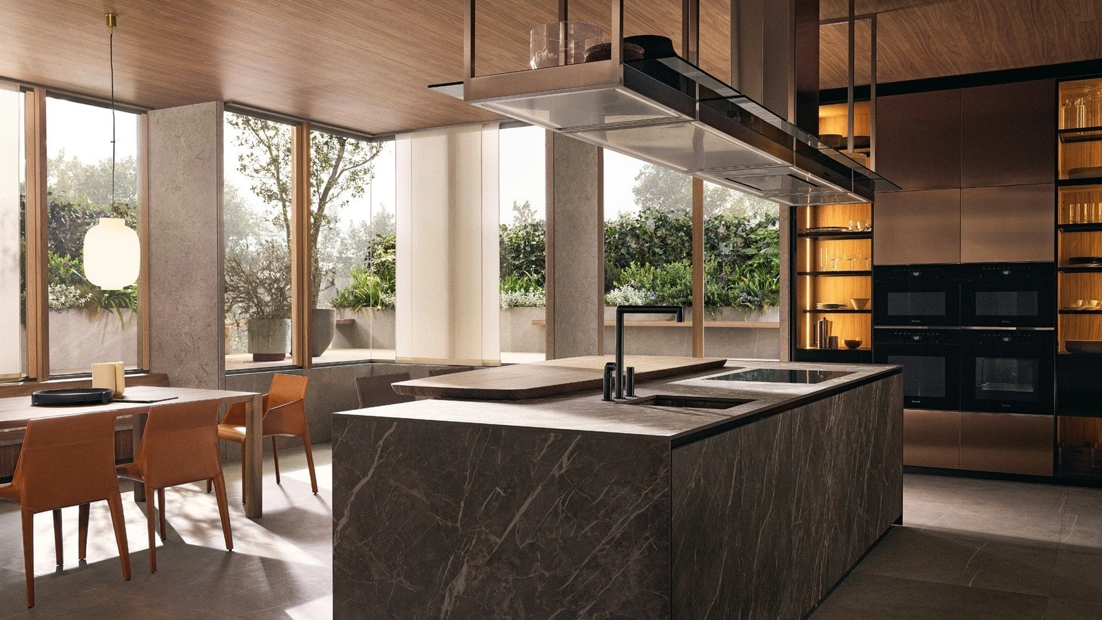 Cucina Design con isola Alea Pro di Poliform