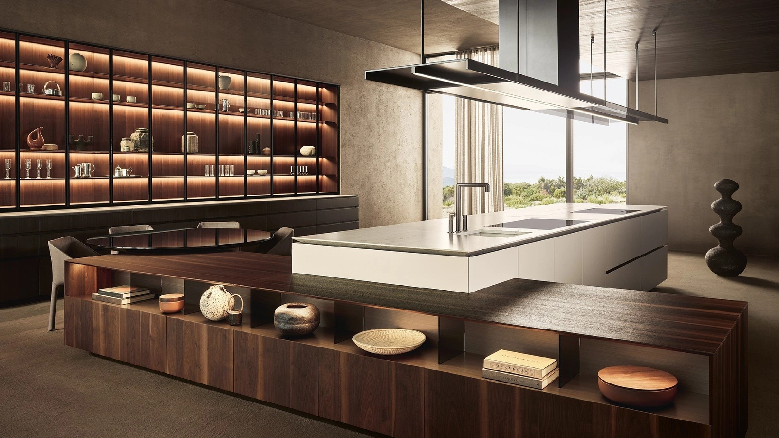 Cucina Design con isola Artex Pro di Poliform