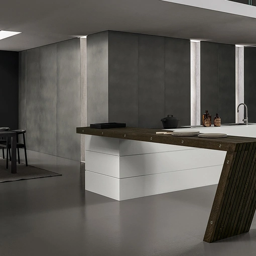 Cucina Design con isola Blade 01 di Modulnova
