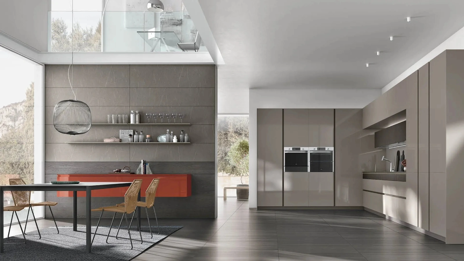 Cucina Moderna angolare Color Trend 03 di Stosa