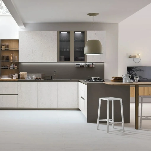 Cucina Moderna con penisola Natural 12 di Stosa