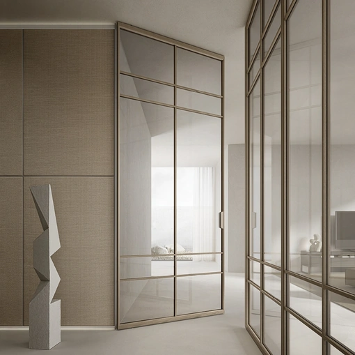 Porta per interni Air Rovere e Vetro di Rimadesio