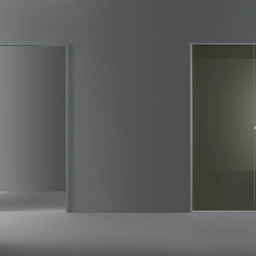 Porta per interni Link+ Scorrevole in vetro laguna di Rimadesio