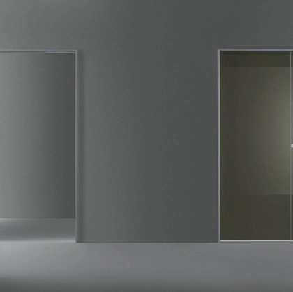 Porta per interni Link+ Scorrevole in vetro laguna di Rimadesio