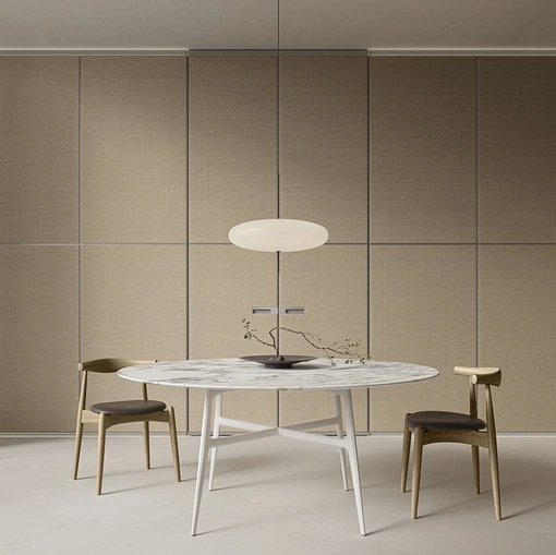 Porta per interni complanare Radius Rafia di Rimadesio