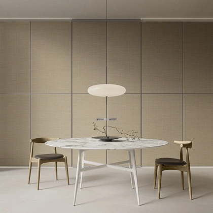 Porta per interni complanare Radius Rafia di Rimadesio