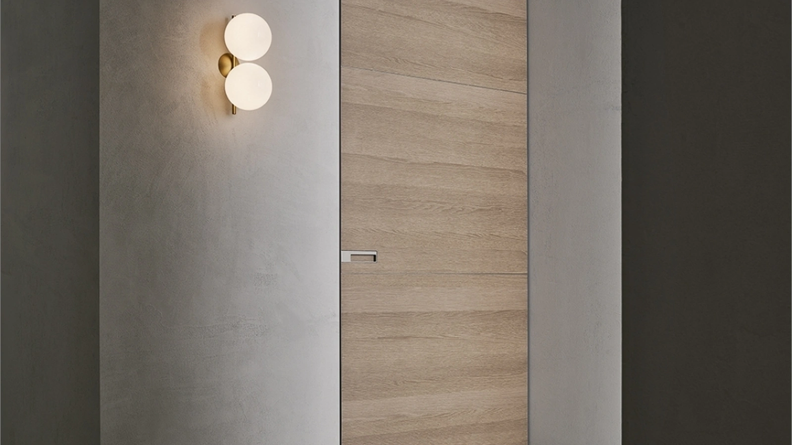 Porta complanare per interni Radius in rovere di Rimadesio