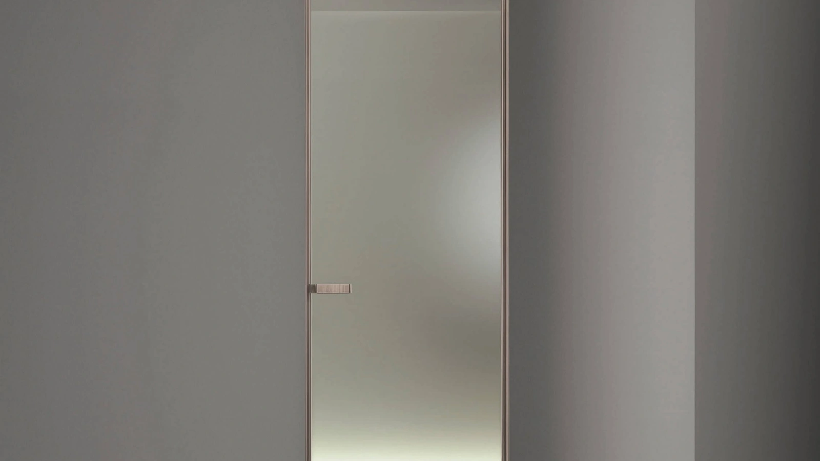 Porta a battente con chiusura magnetica per interni Vela di Rimadesio