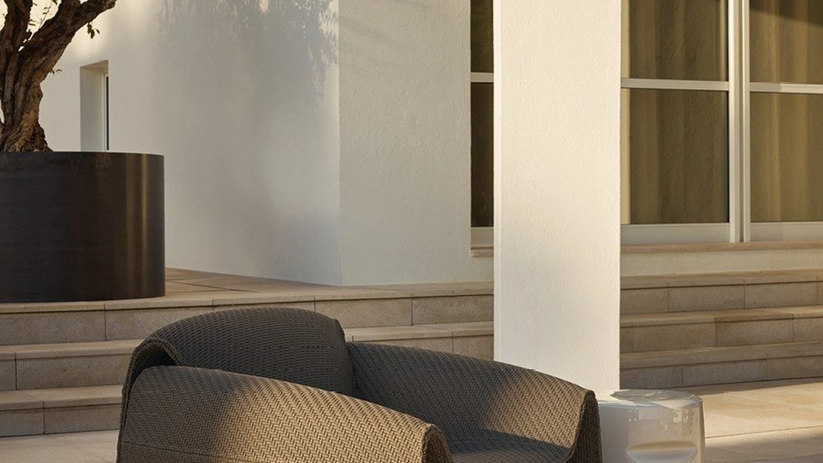 Tavolino Azu in gres smaltato di Poliform