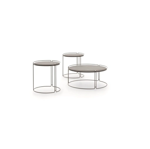 Tavolino Monolith in gres e metallo di Ditre Italia