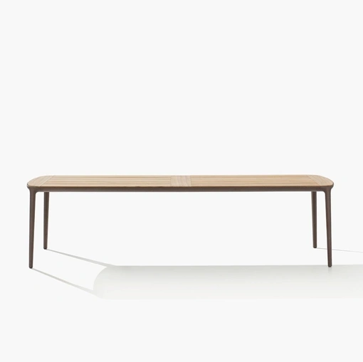 Tavolo Henry in massello diTeak di Poliform