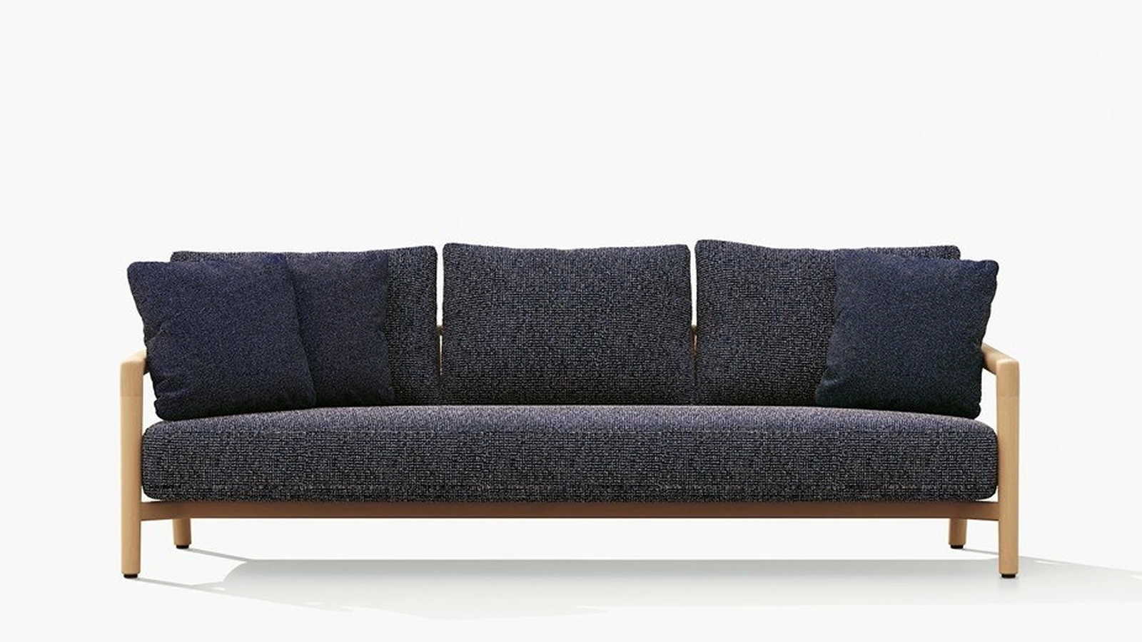 Divano Ponte in legno e tessuto di Poliform