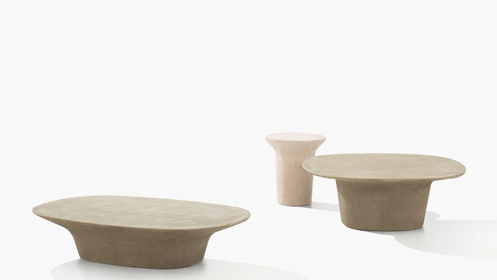 Tavolini in cemento Reef di Poliform