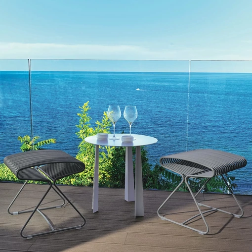 Tavolino da giardino Tao Outdoor in acciaio laccato di Bontempi