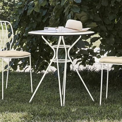 Tavolo da giardino Vincent Basso Outdoor in acciaio laccato di Bontempi