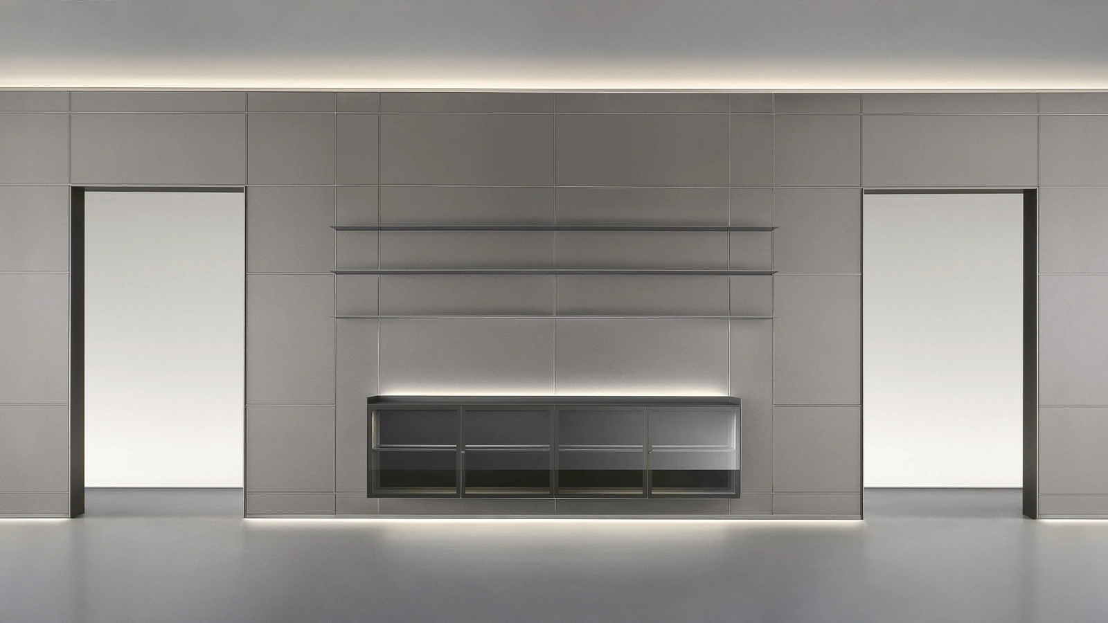 Parete divisoria Modulor Peltro di Rimadesio